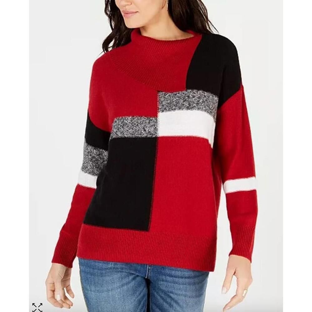 Style & co Colorblocked Envelope-Neck Sweater size 2x. New with tags.
